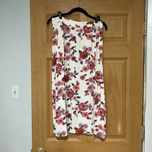 Candace Cameron Bure Regular Printed Midi Skirt with Side Slit, Natural Warm, S